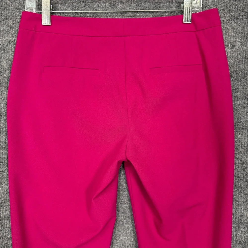 Vince Camuto Dress Pants Womens 4 Fuchsia Pink Tailored Slim Leg Low Rise Career